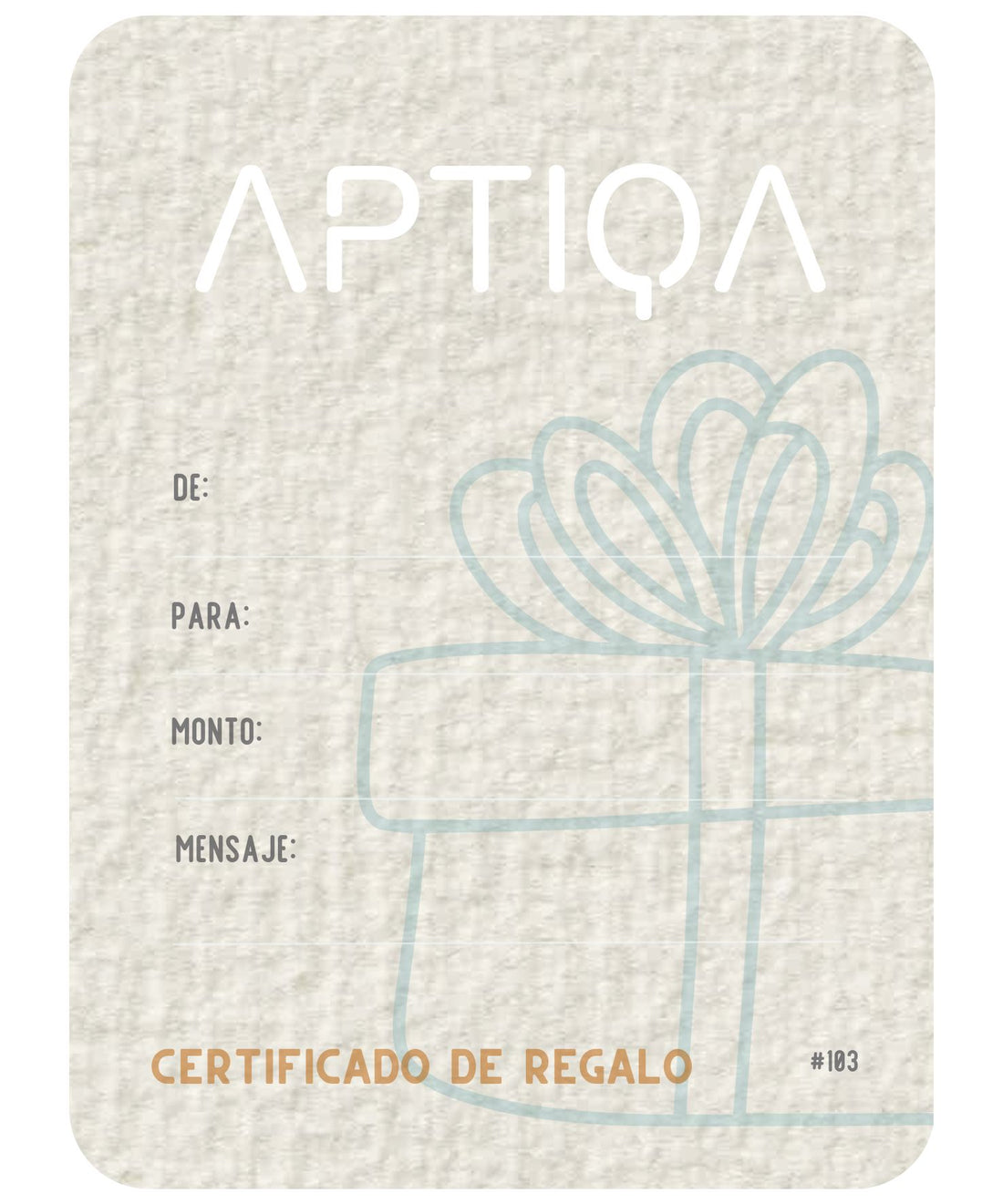 Tarjeta de regalo Digital