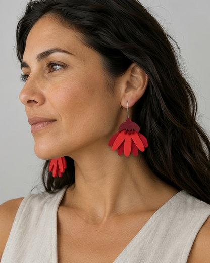 Aros Cami APTIQA grandes rojos puestos