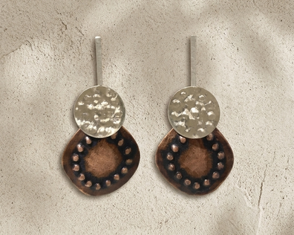 pendientes magda orfebreria chilena