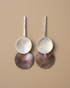 pendientes magda + nacar joyas de autor  frontal