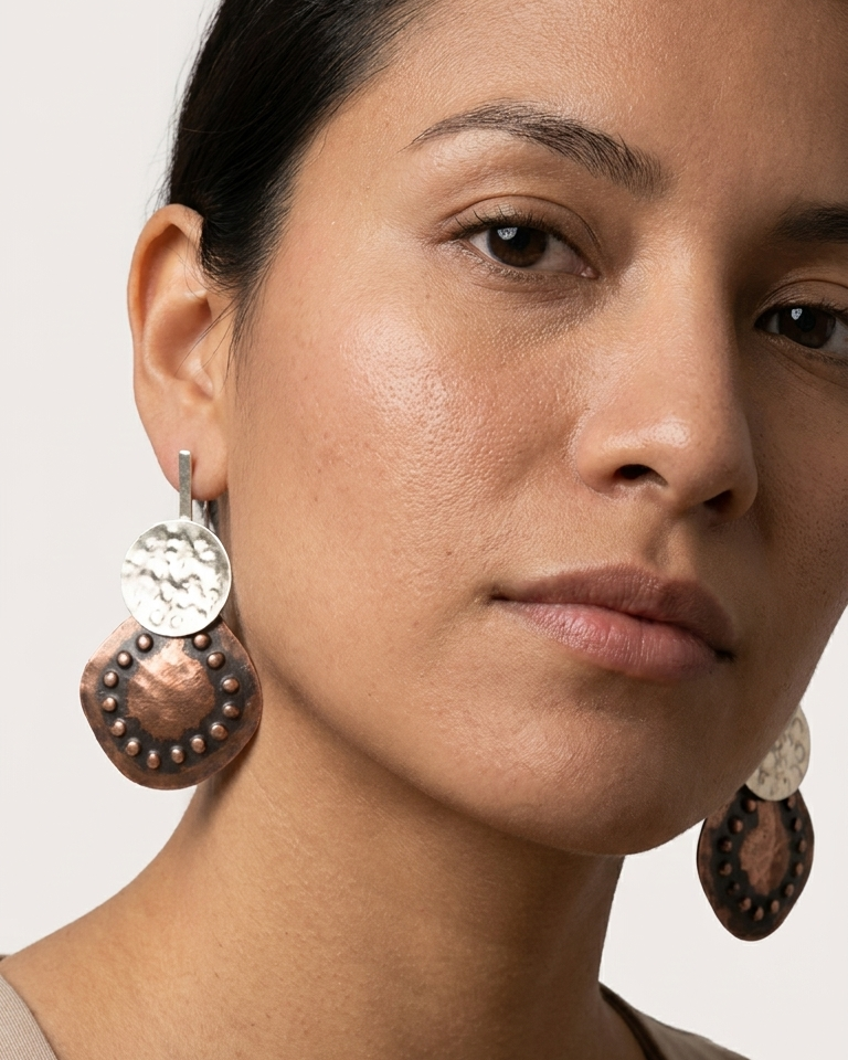 Pendientes Magda textura