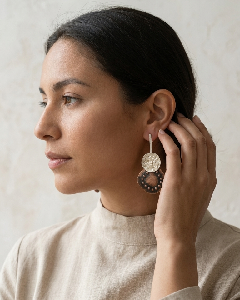 Pendientes Magda textura
